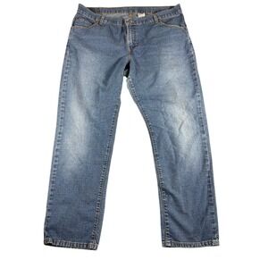 VTG Levi's 505 Jeans Women's 18M Blue Denim Loose Red Tab Low Rise‎ Straight